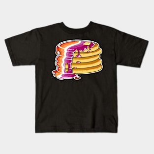 Lesbian Pride Pancakes LGBT Kids T-Shirt